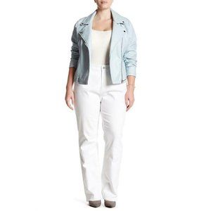 🆕NYDJ Straight Jeans High Rise Pants White Plus